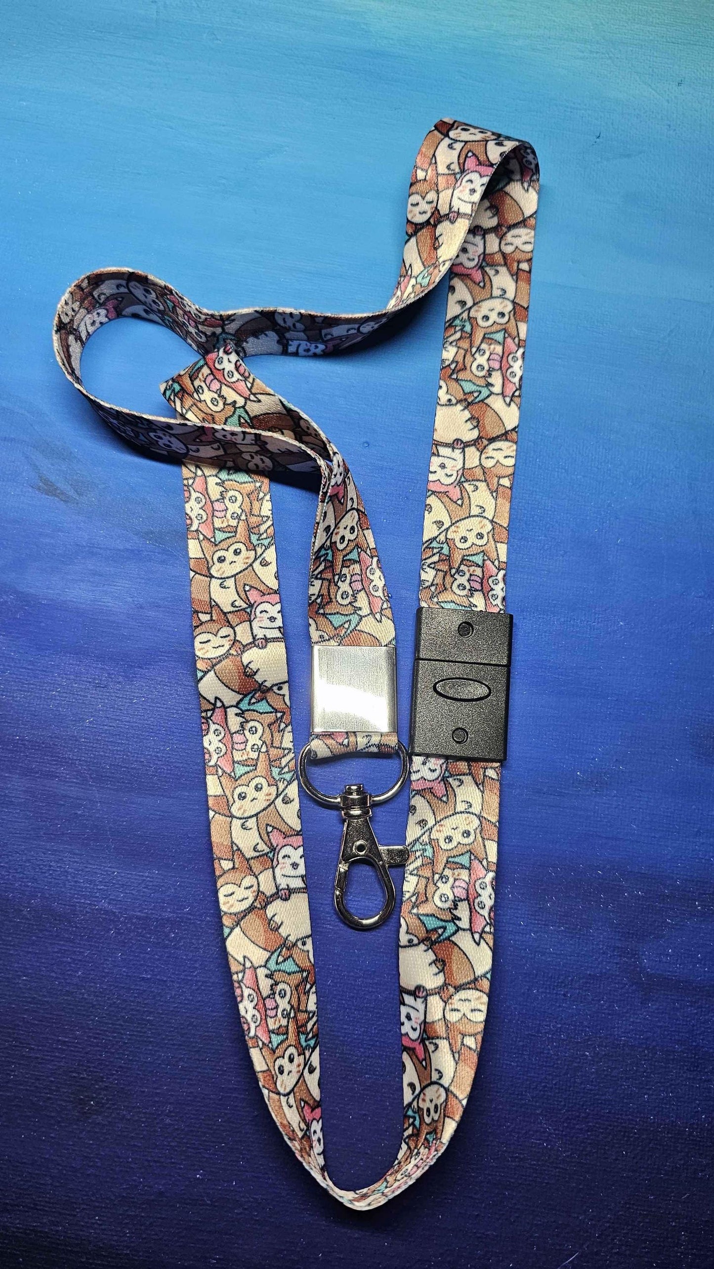 Furret Pile Lanyard w/ Safety Break
