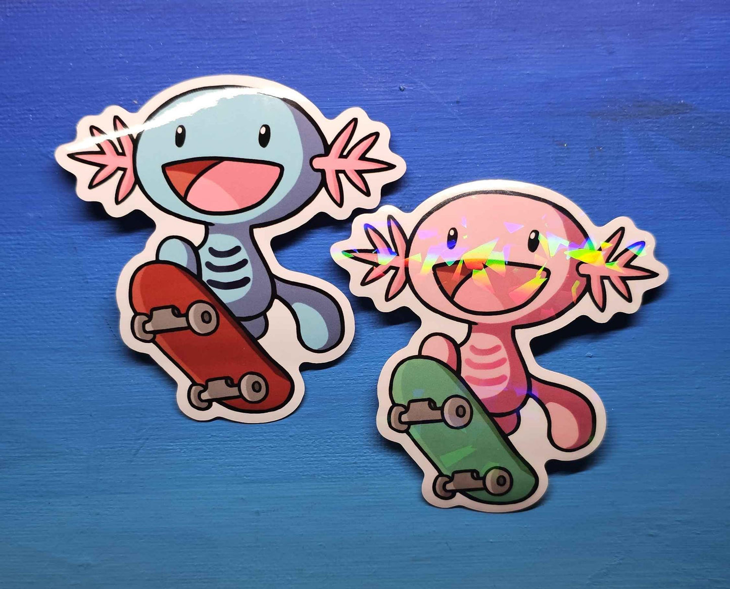 Shiny Wooper Skateboard Sticker