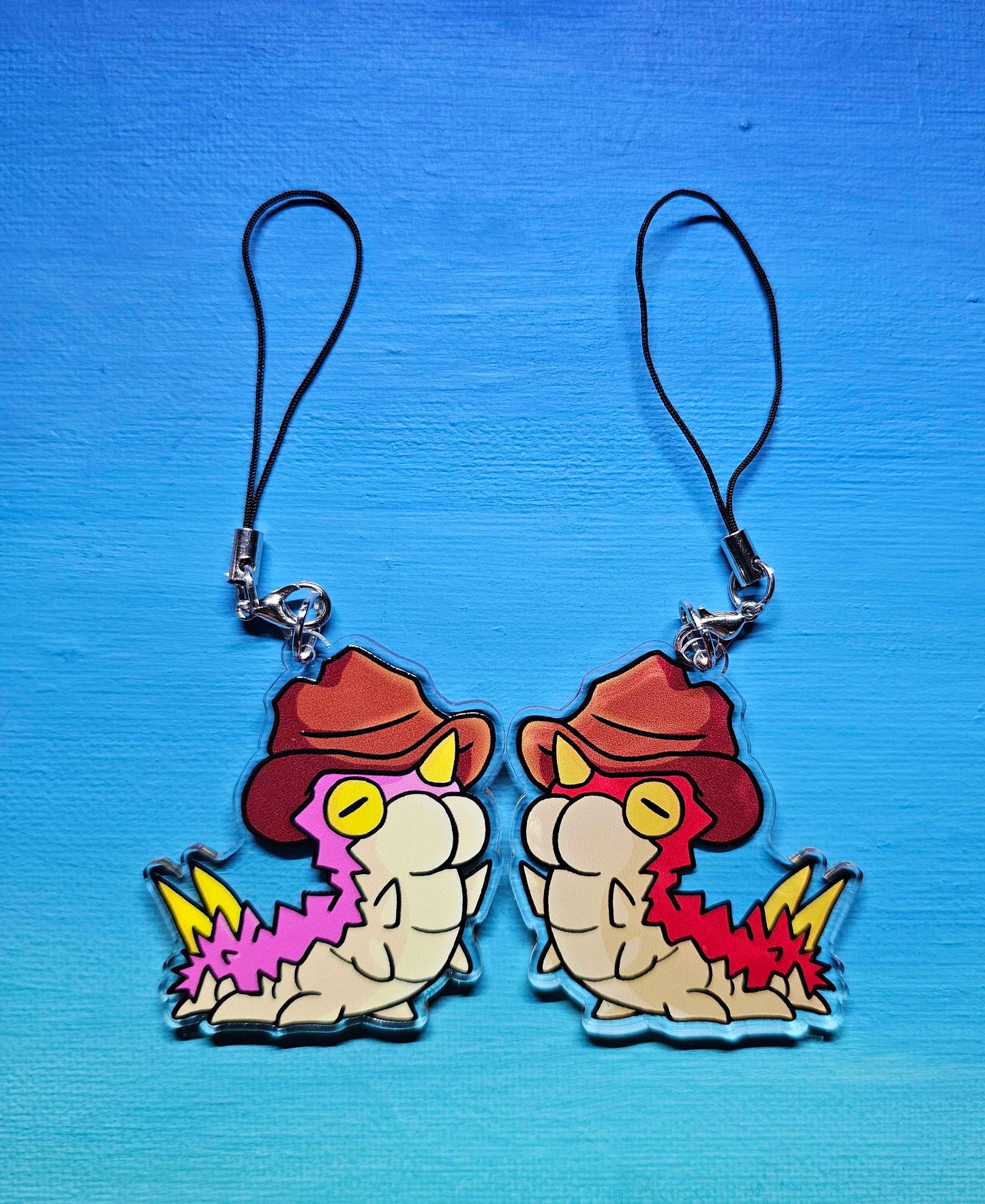Double-Sided Cowboy Wurmple Charm