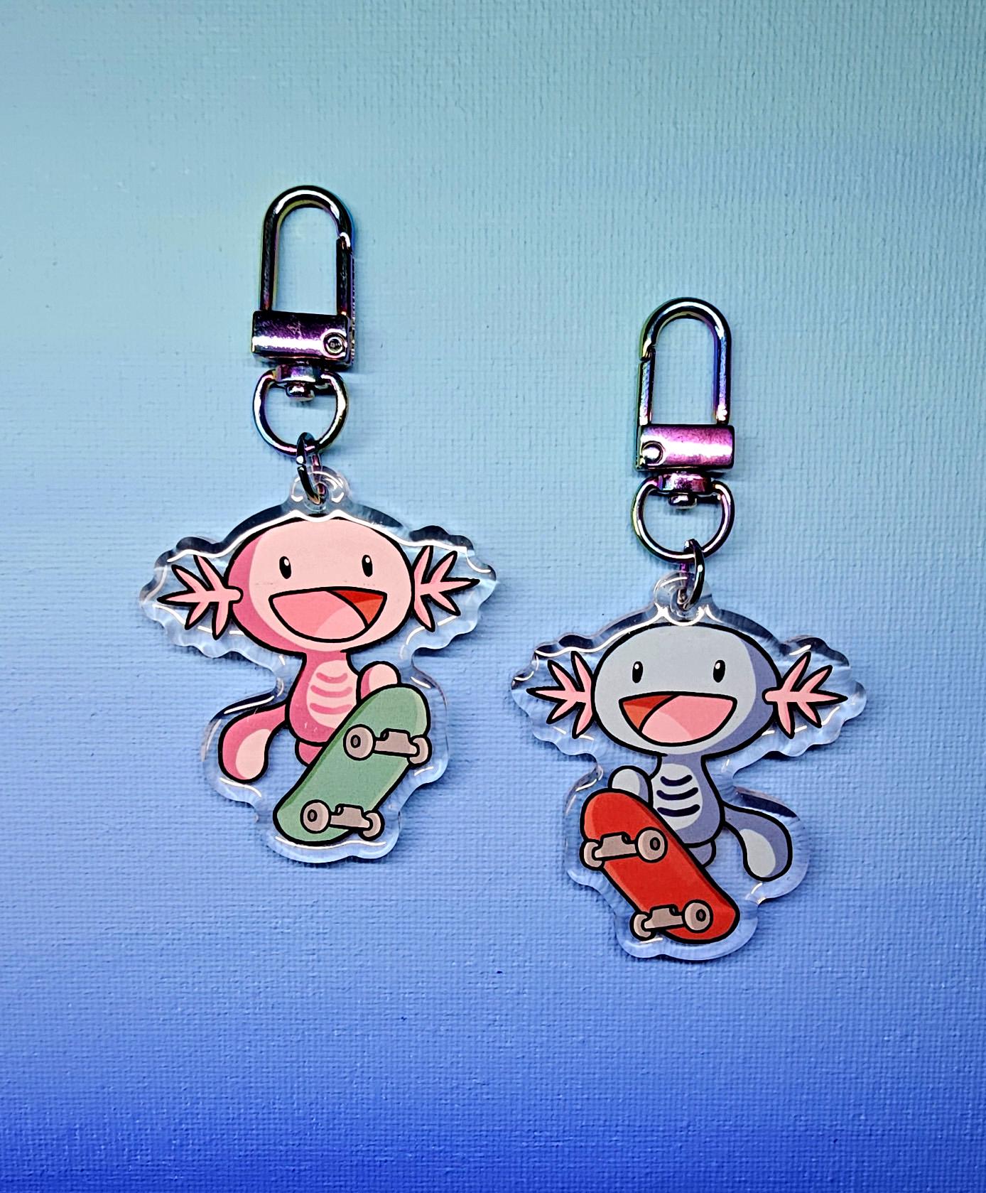 Double-Sided Wooper Skater Charm