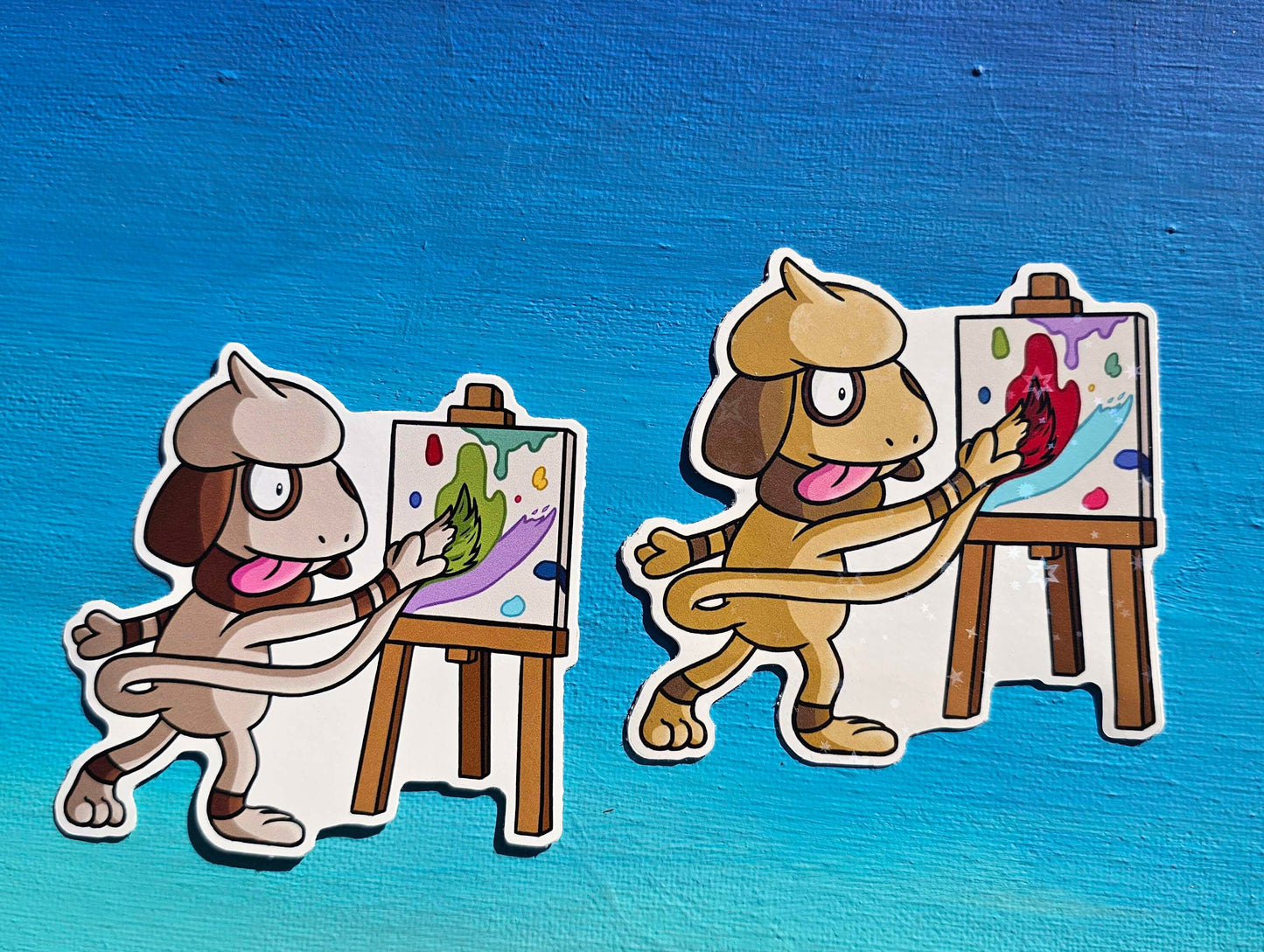 Smeargle Painting Canvas Sticker