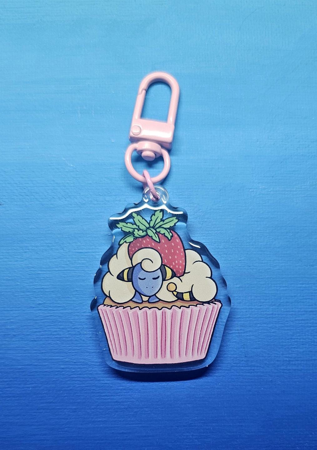 Double-Sided Mareep Sheep Cake Charm