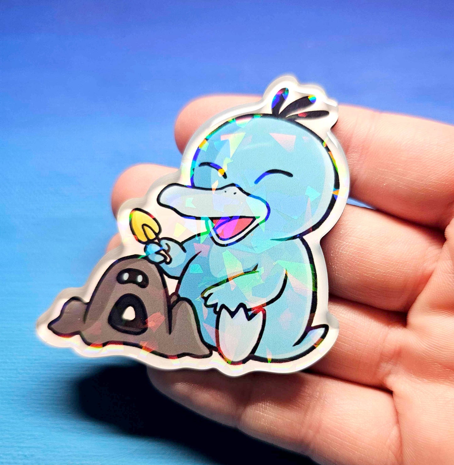 Shiny Psyduck w/ Sandygast Magnet