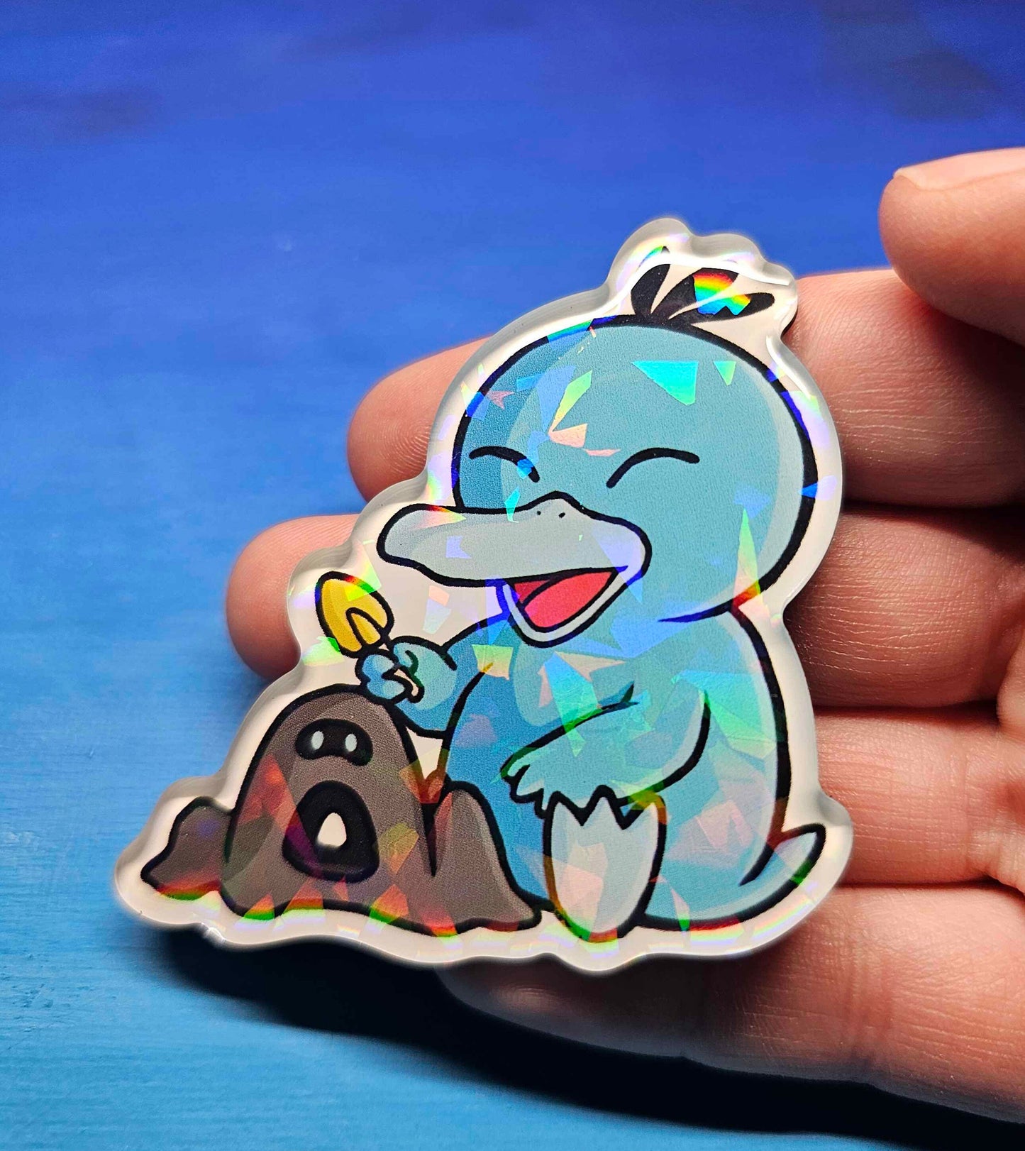 Shiny Psyduck w/ Sandygast Magnet