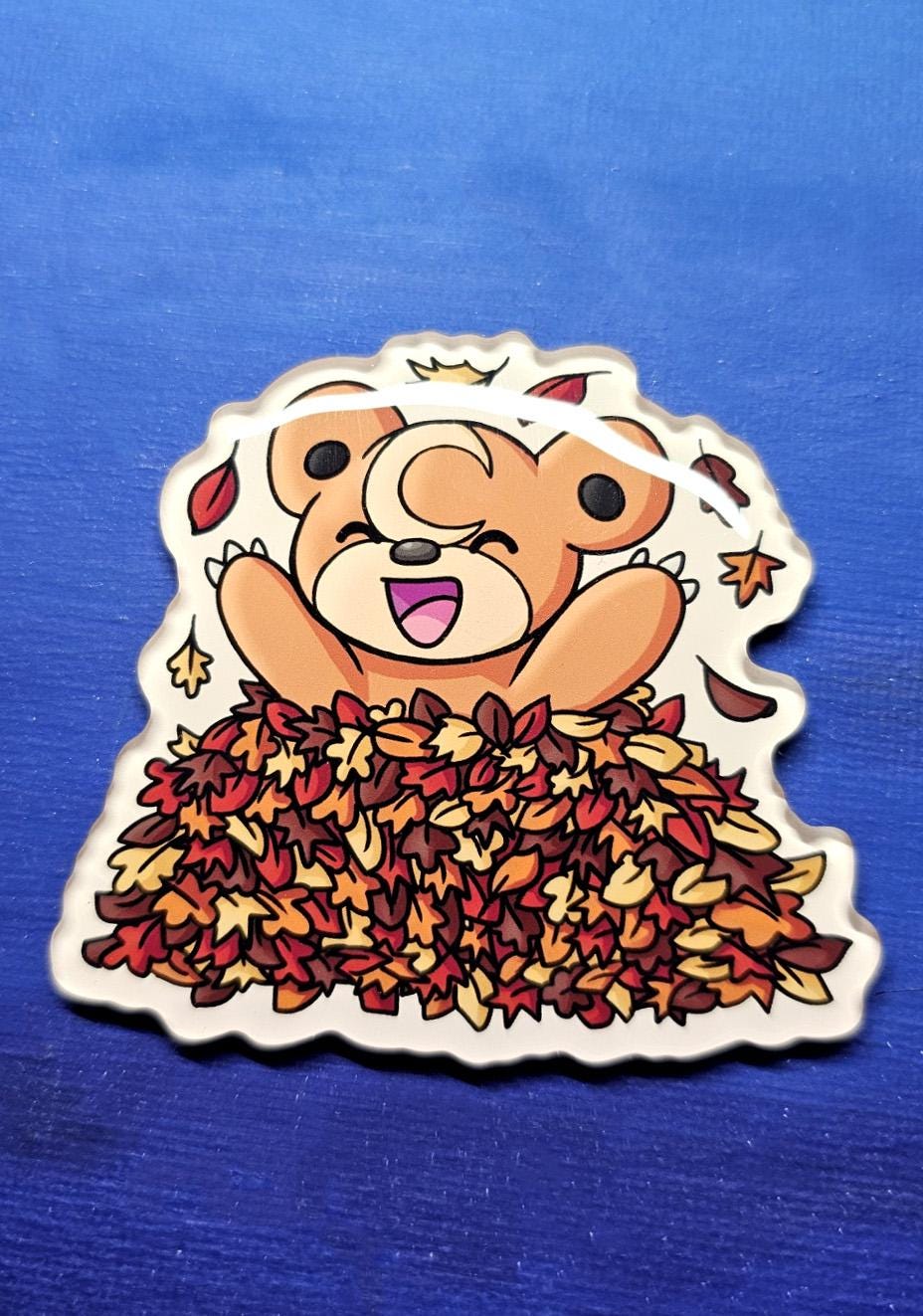 Teddiursa in the Leaves Magnet