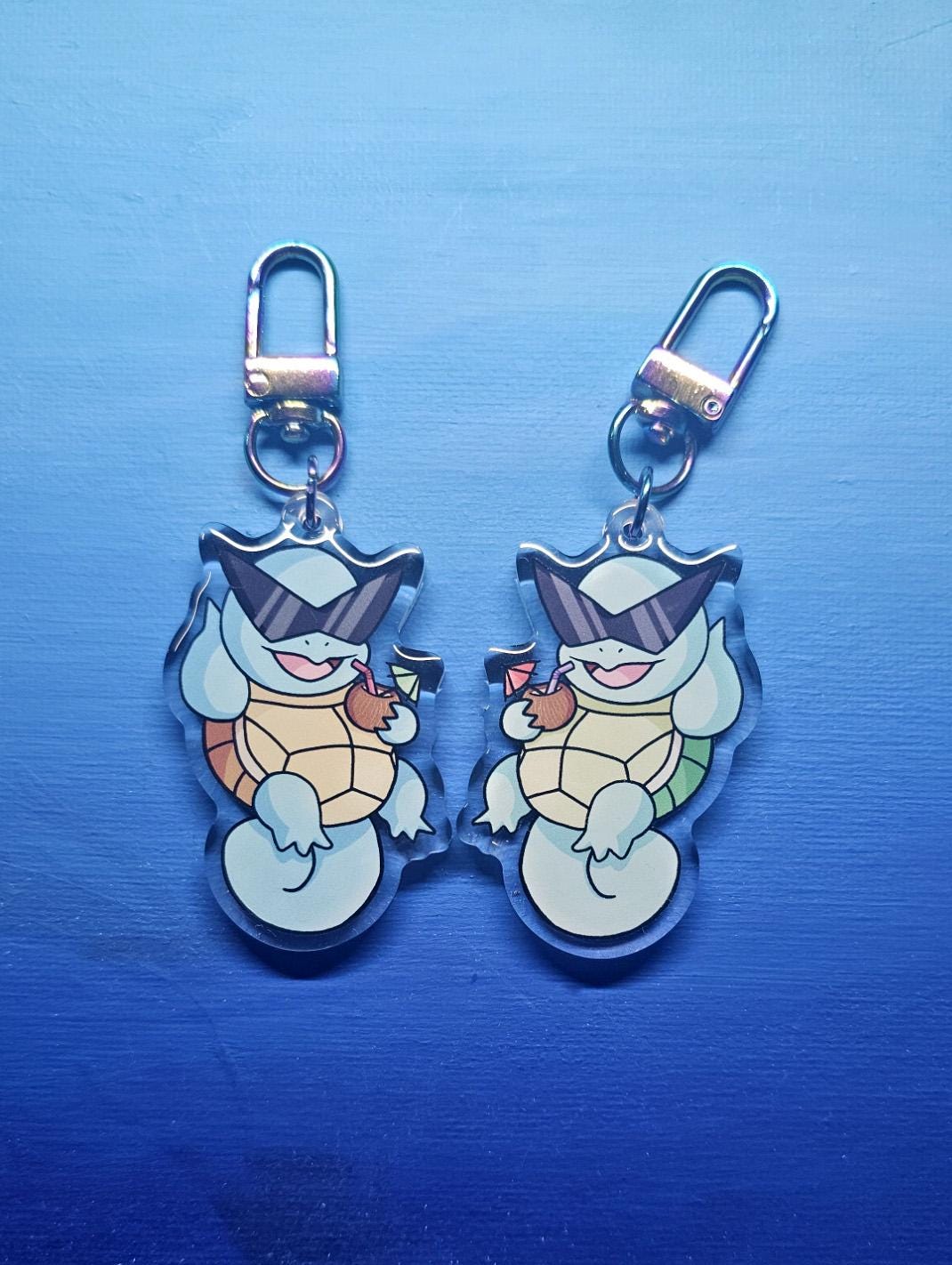Double-Sided Squirtle Summer Chillin' Charm