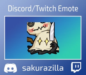 Mimikyu Knife Emote (Twitch/Discord)