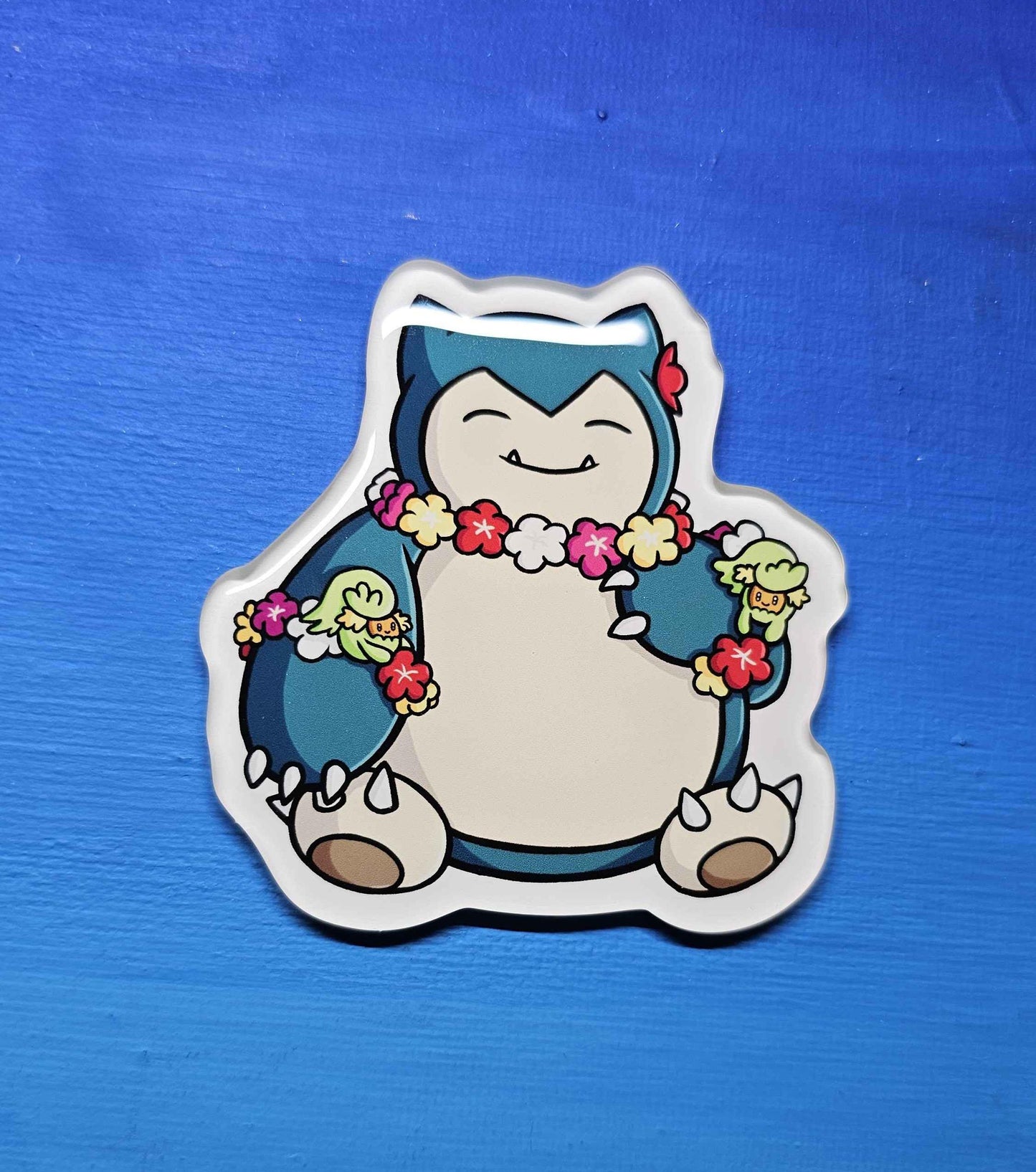 Snorlax + Comfey Magnet