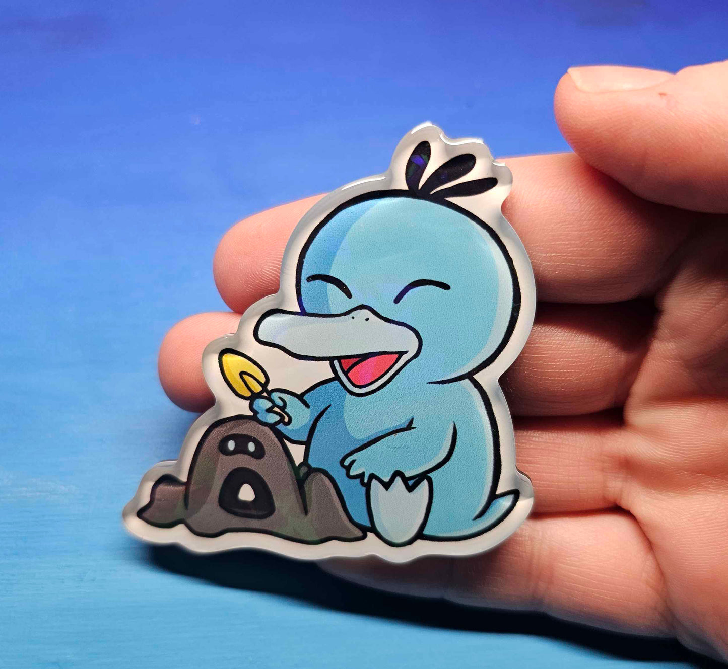Shiny Psyduck w/ Sandygast Magnet