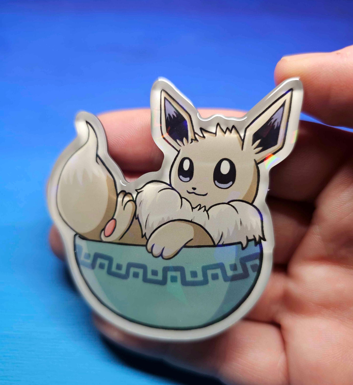 Shiny Eevee in a Bowl Magnet