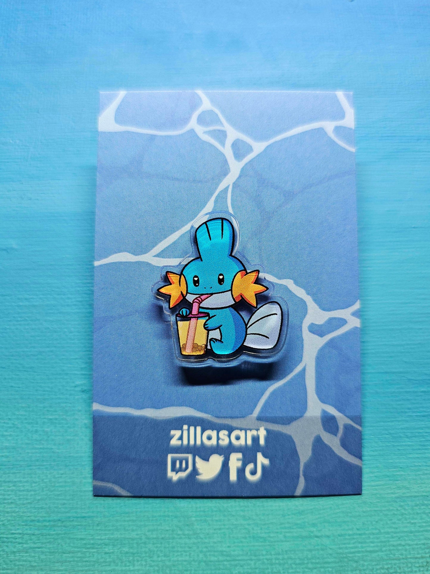 Boba-kip Mudkip Pin 30mm