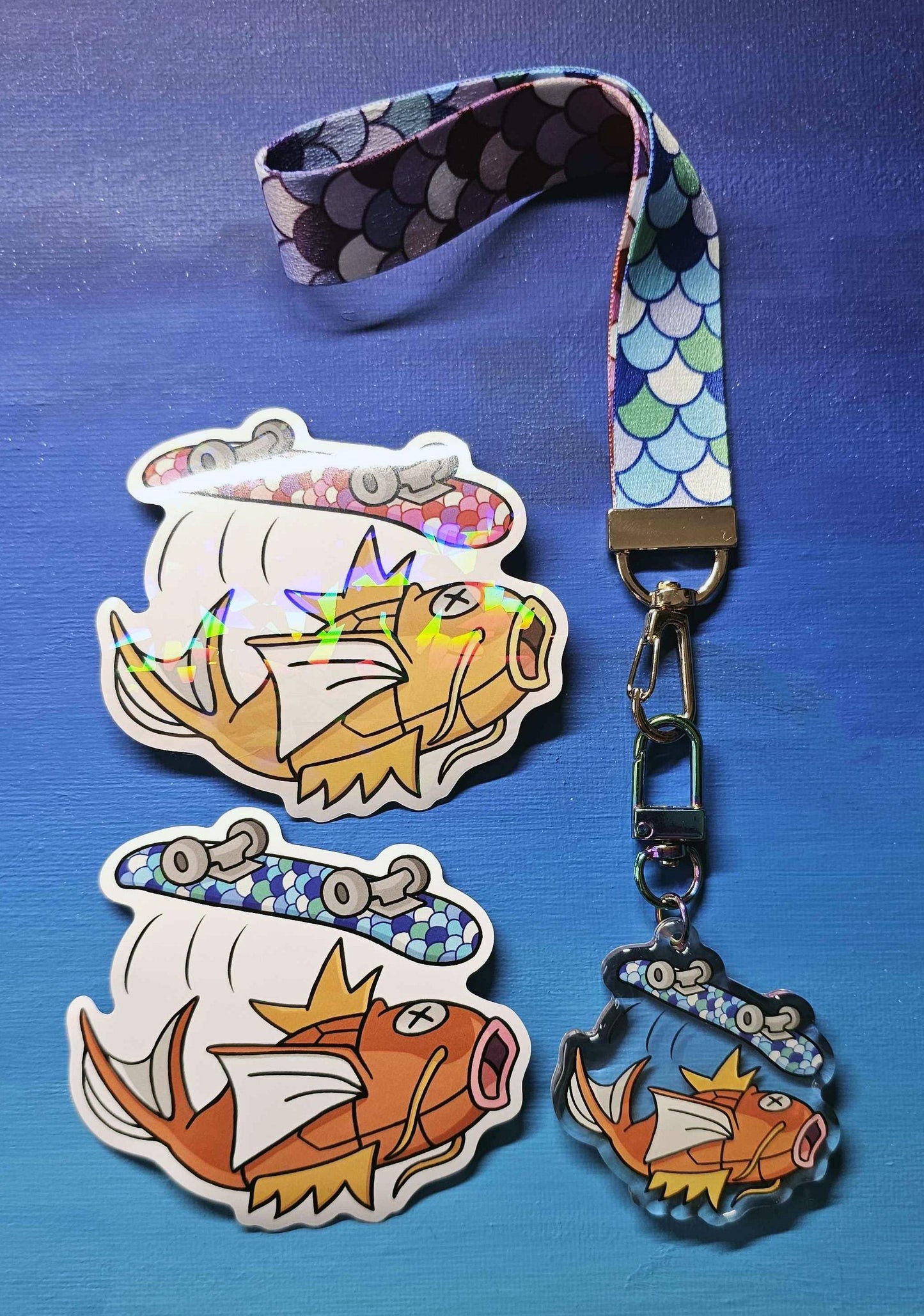 Magikarp Skater Wristlet Lanyard