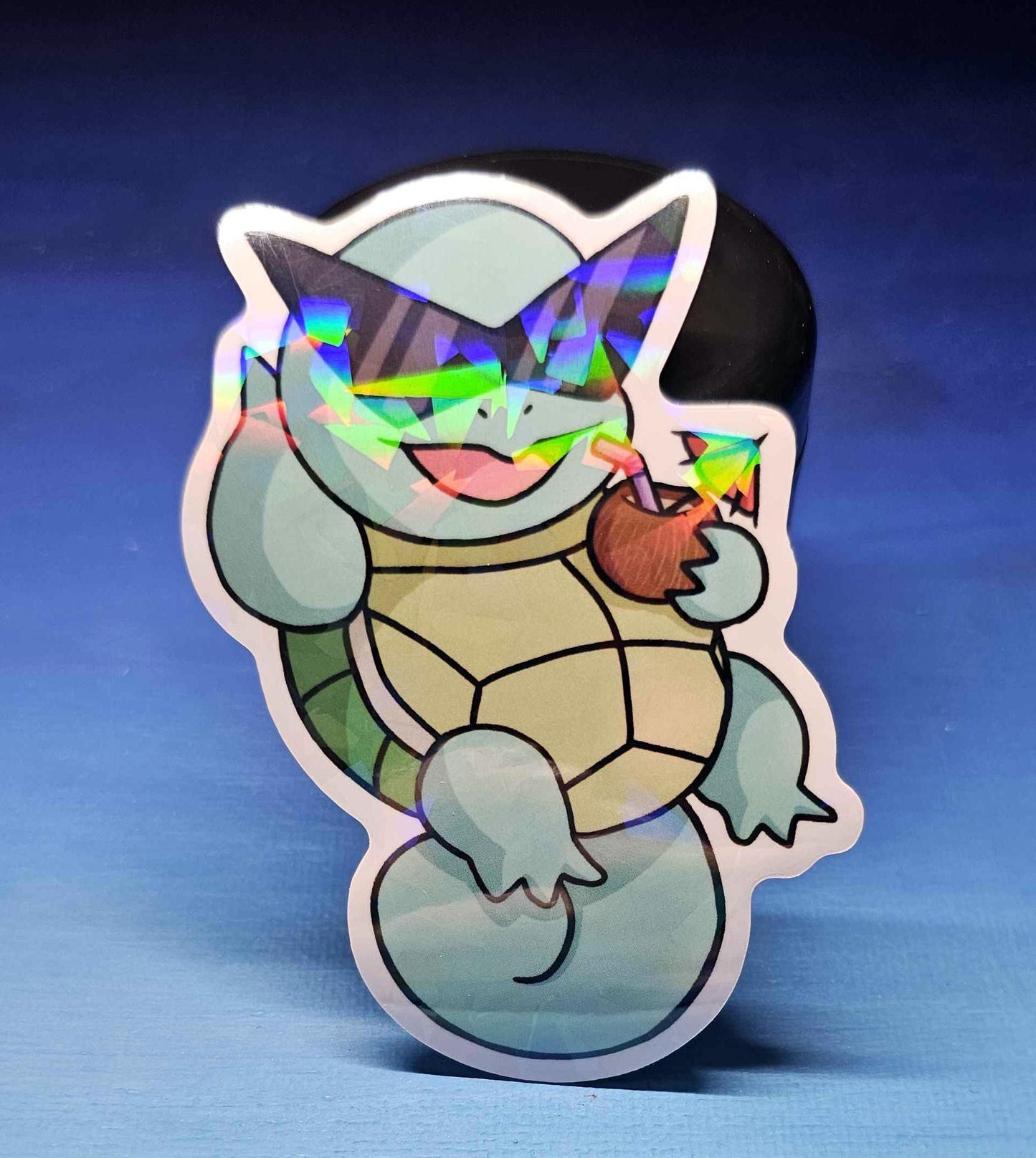 Shiny Squirtle Summer Chillin' Sticker