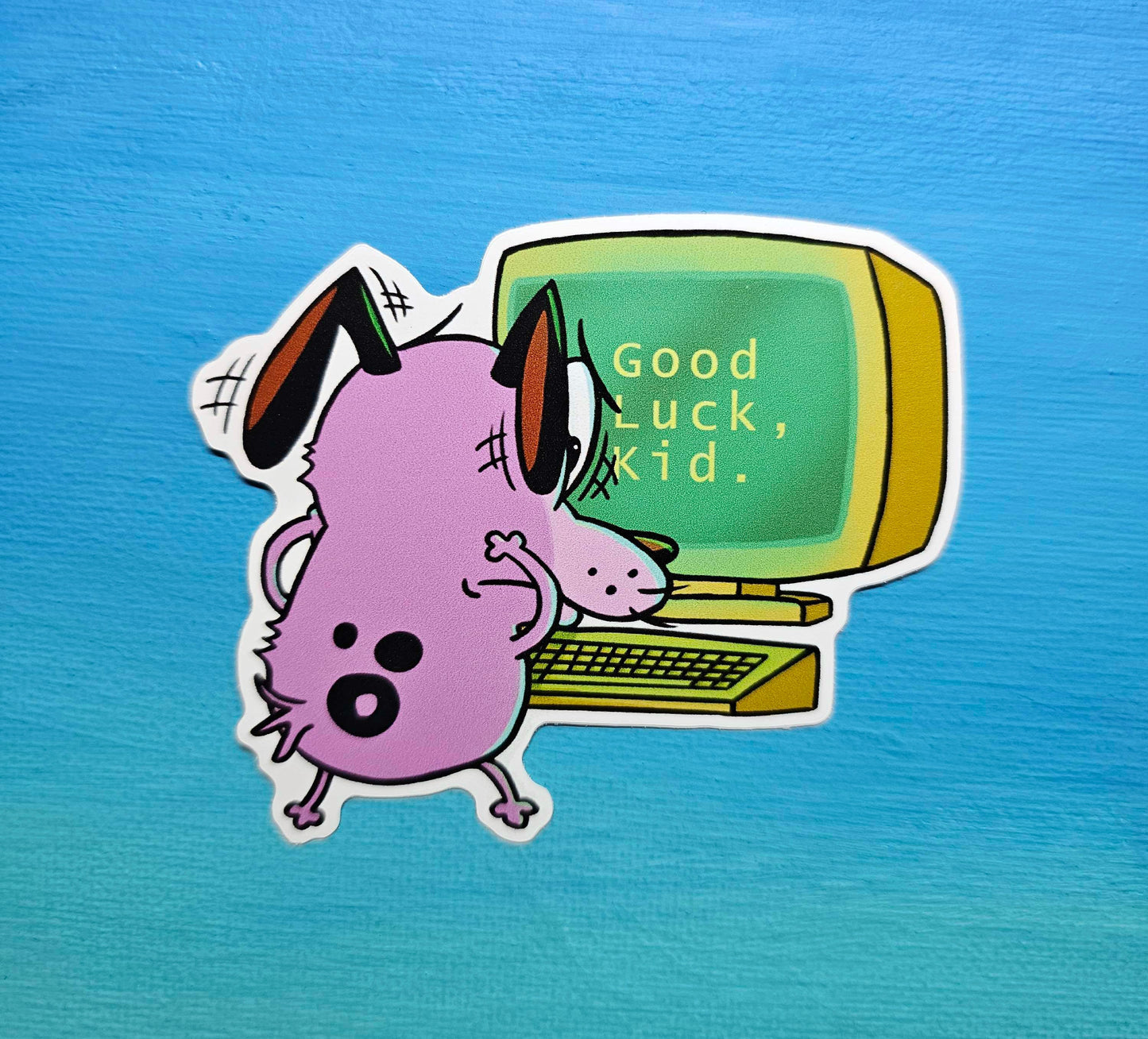 Courage + Computer Sticker