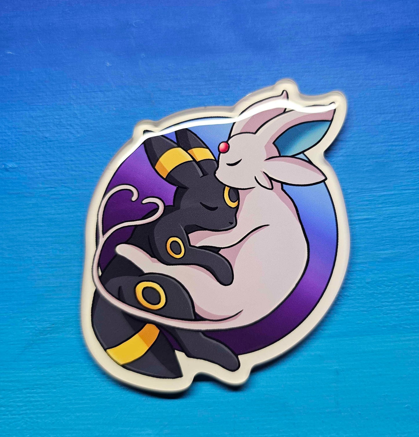 Espeon Umbreon Cuddling Magnet