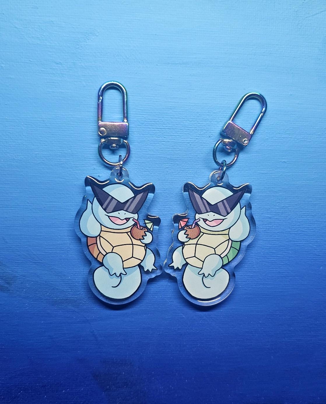 Double-Sided Squirtle Summer Chillin' Charm