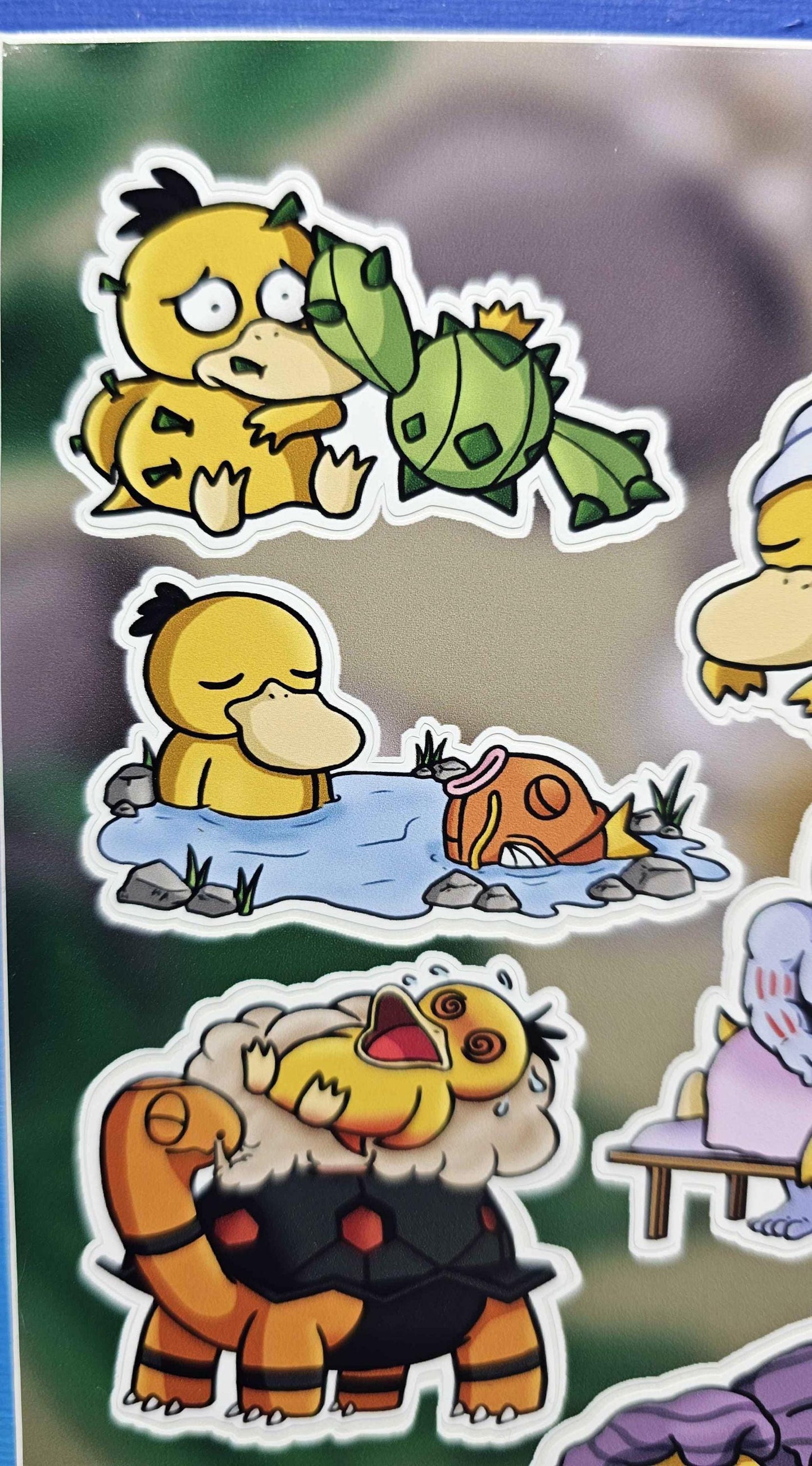 A6 Psyduck's Spa Day Sticker Sheet