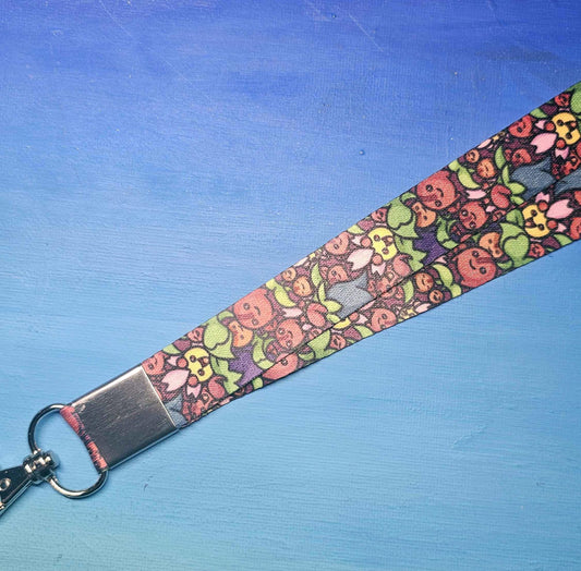 Cherubi + Cherrim Lanyard w/ Safety Break