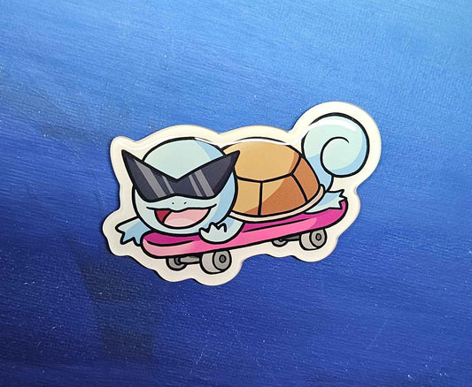 Squirtle Skateboard Magnet