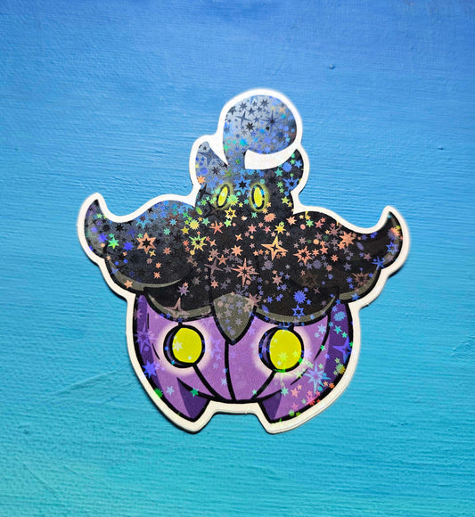 Shiny Holographic Pumpkaboo Sticker