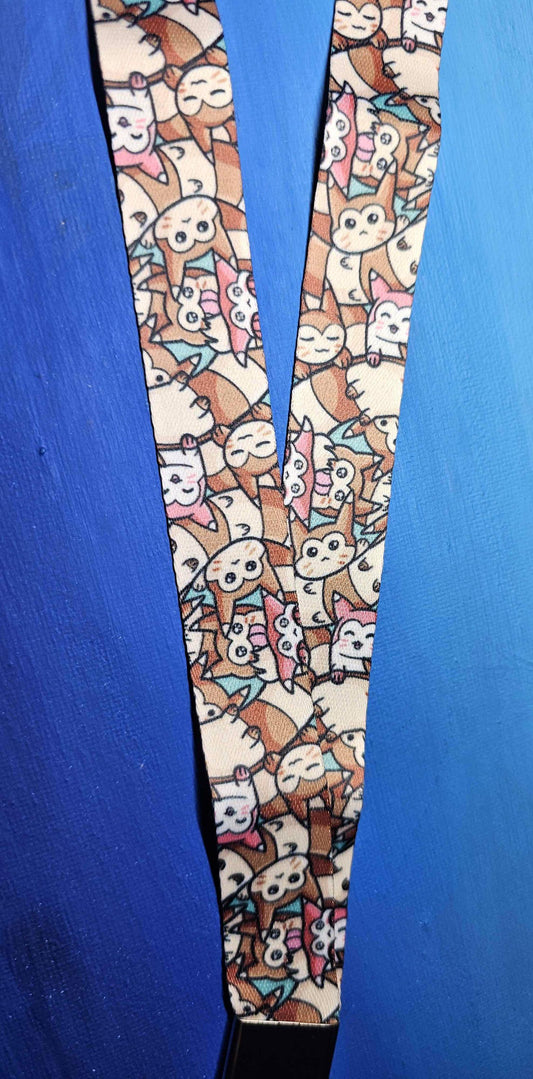 Furret Pile Lanyard w/ Safety Break