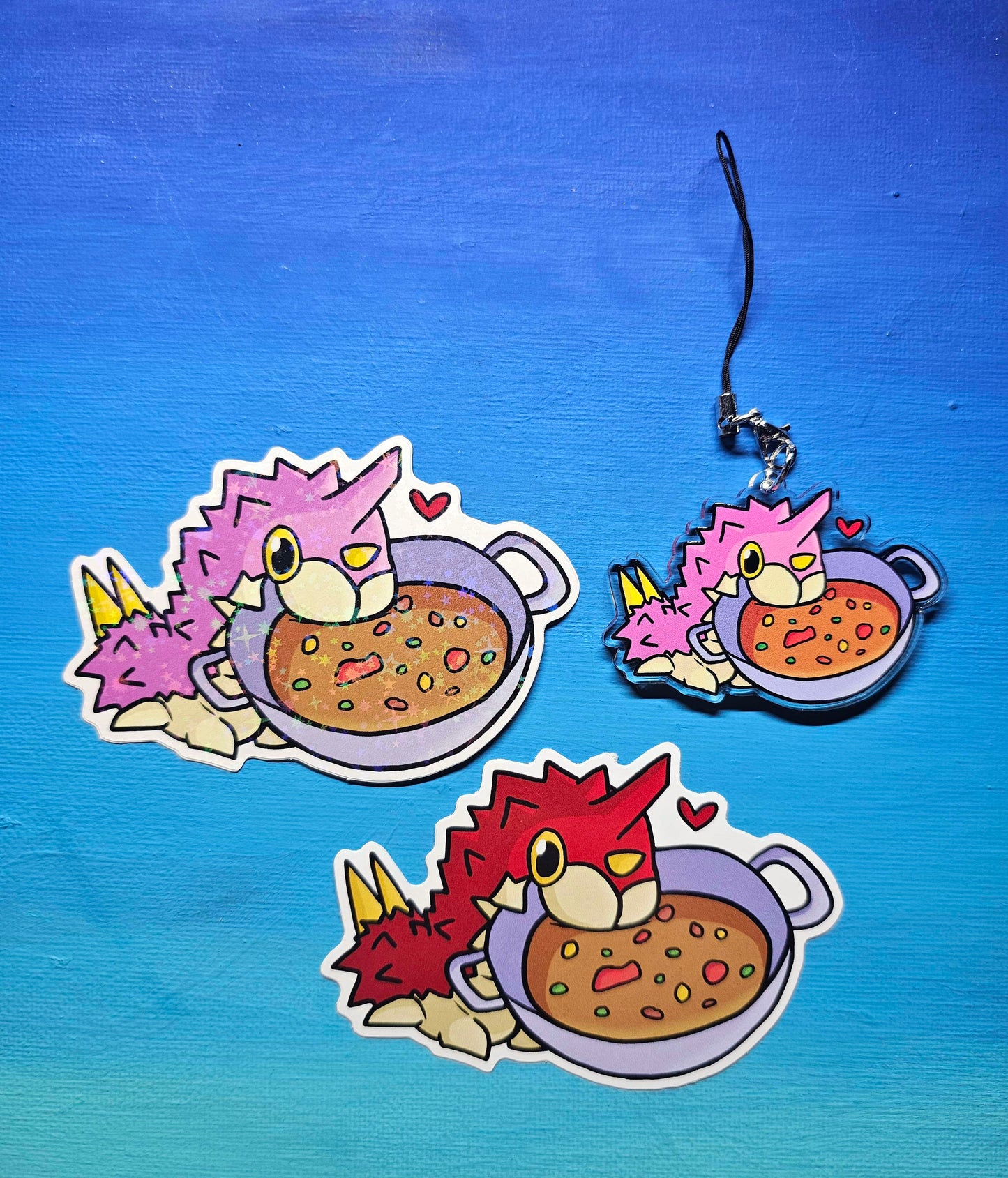 Double-Sided Wurmple Soup Charm