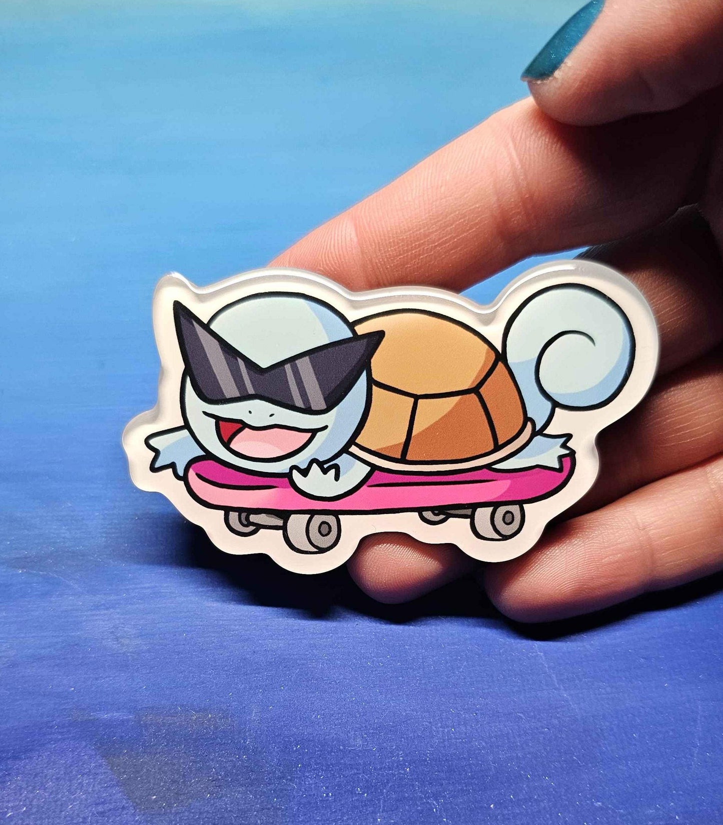 Squirtle Skateboard Magnet