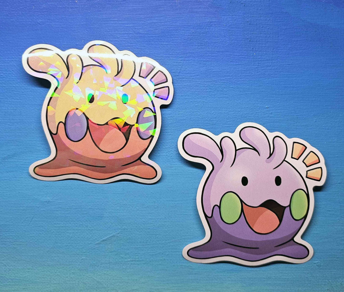 Shiny Holographic Happy Goomy Sticker