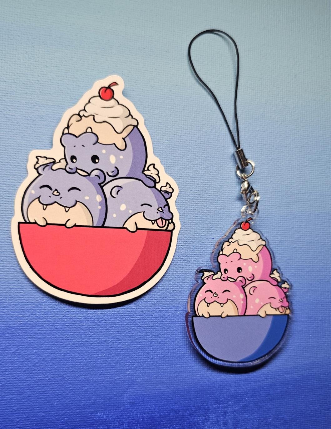 Double-Sided Bowl of Spheals Charm