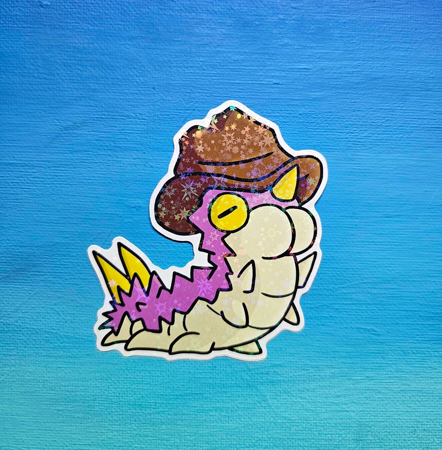 Shiny Holographic Cowboy Wurmple Sticker