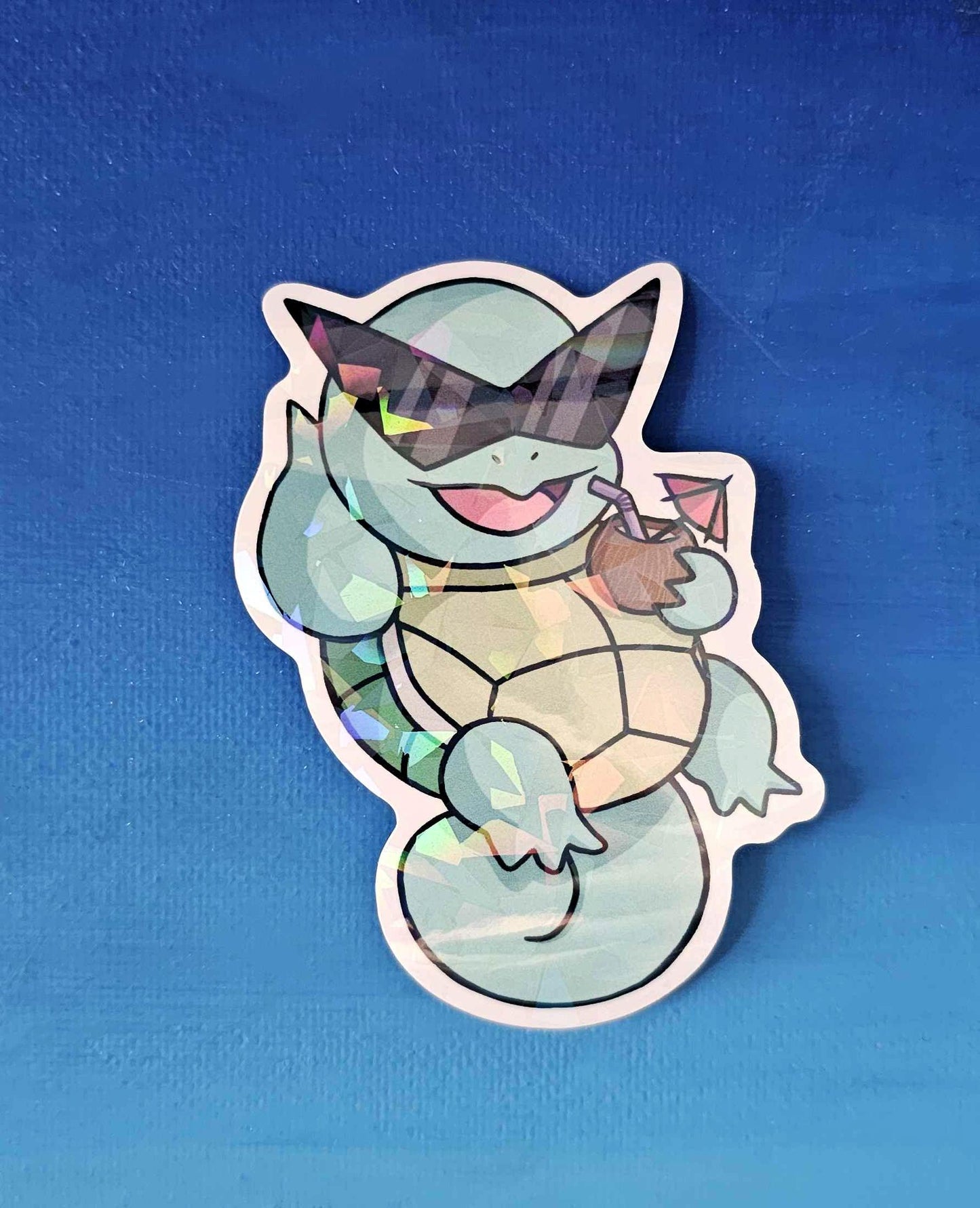 Shiny Squirtle Summer Chillin' Sticker
