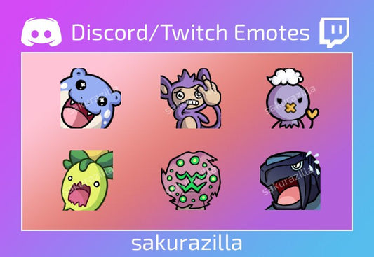 Pokemon Emotes Set 3 (Twitch/Discord)