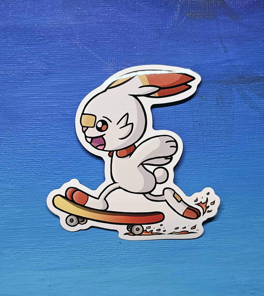 Scorbunny Skateboard Sticker
