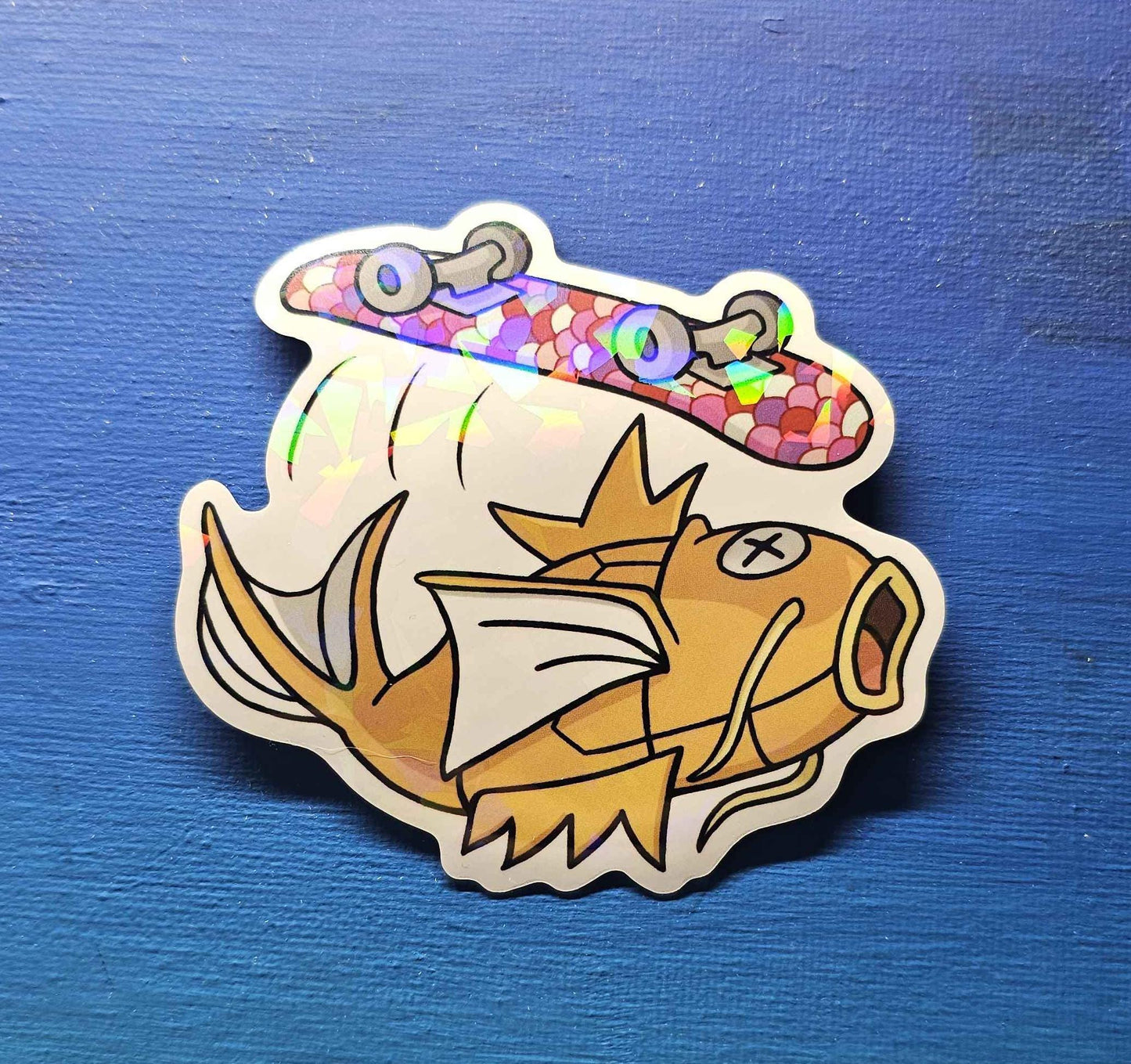 Shiny Magikarp Skateboard Sticker