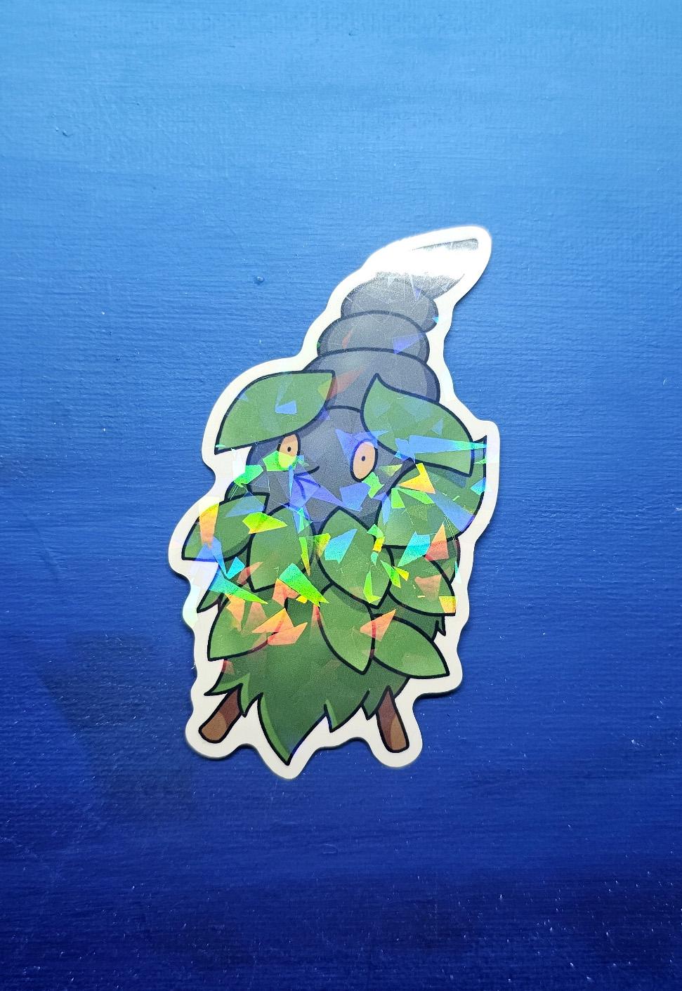 Shiny Holographic Burmy Plant Cloak Sticker
