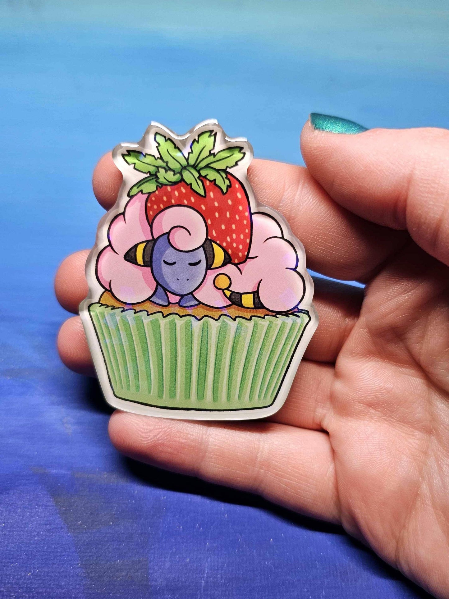 Shiny Mareep Sheep Cake Magnet