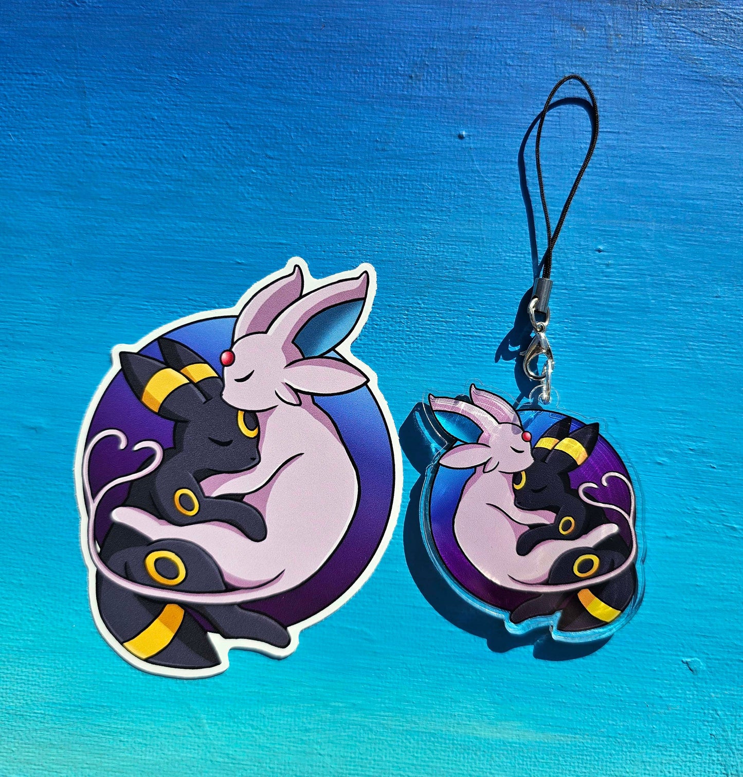 Cuddling Espeon/Umbreon Sticker