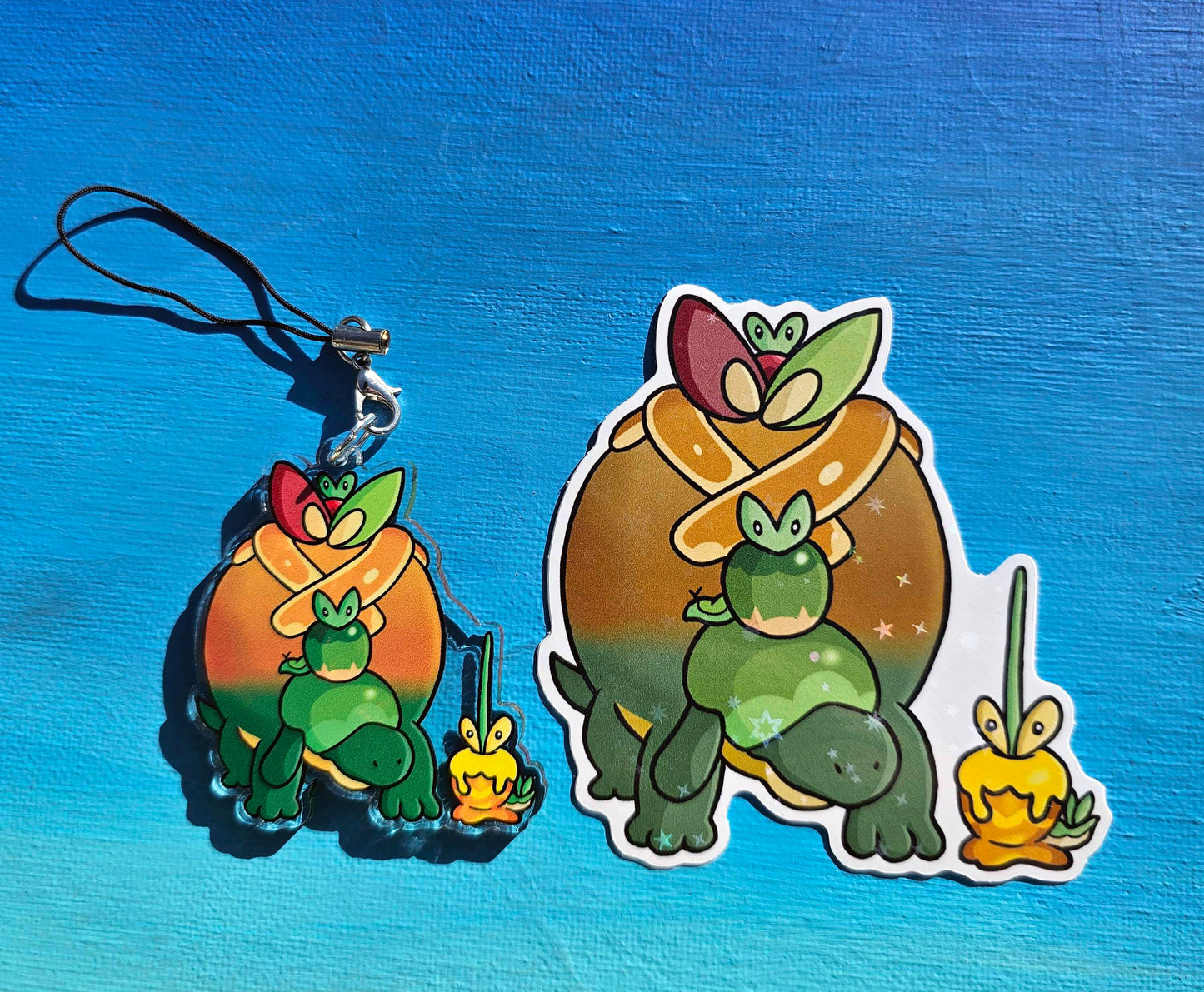 Double-Sided Apple Bros Charm