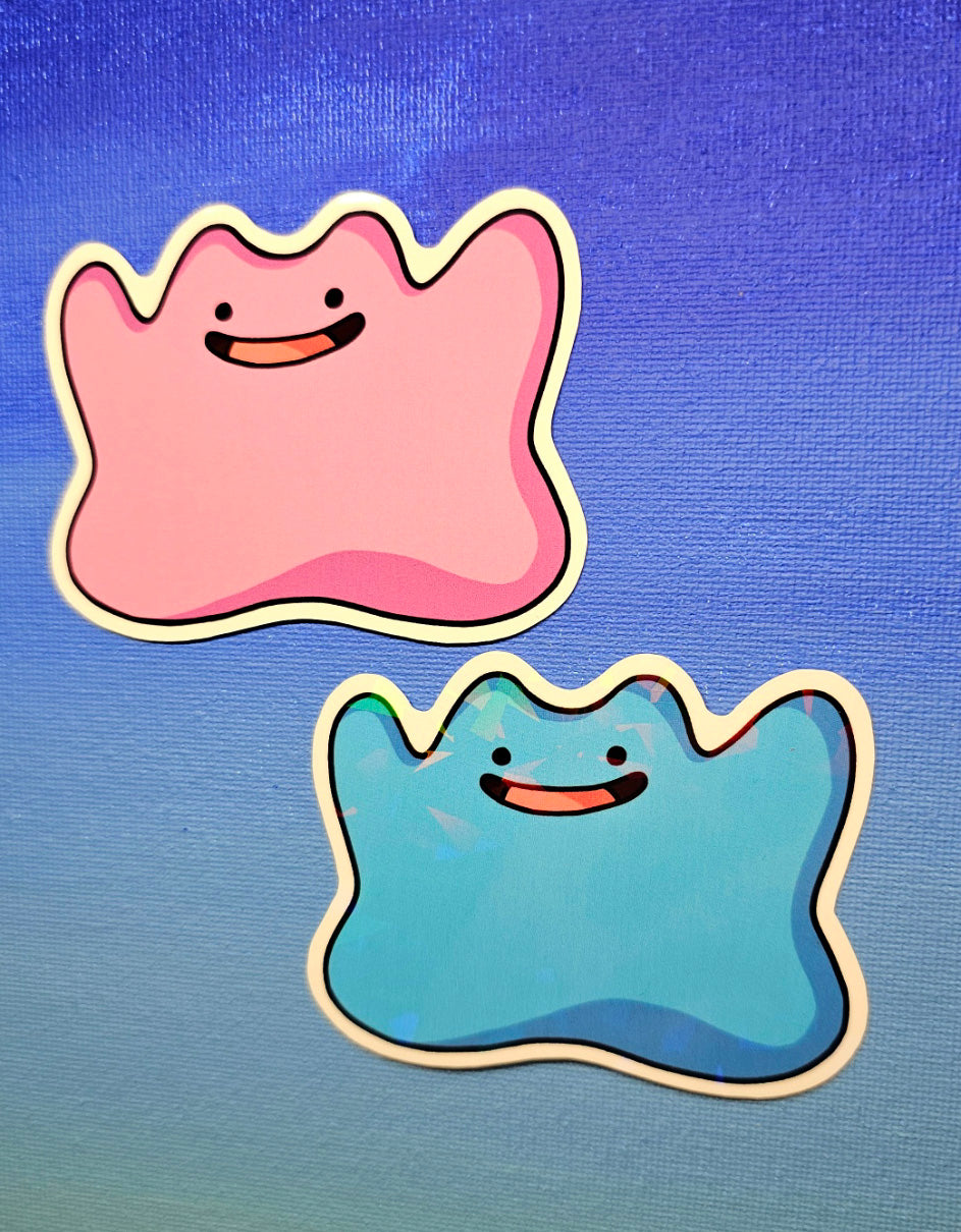 Shiny Holographic Ditto Sticker
