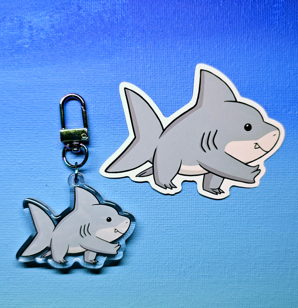 Double-Sided Jeff the Land Shark Charm