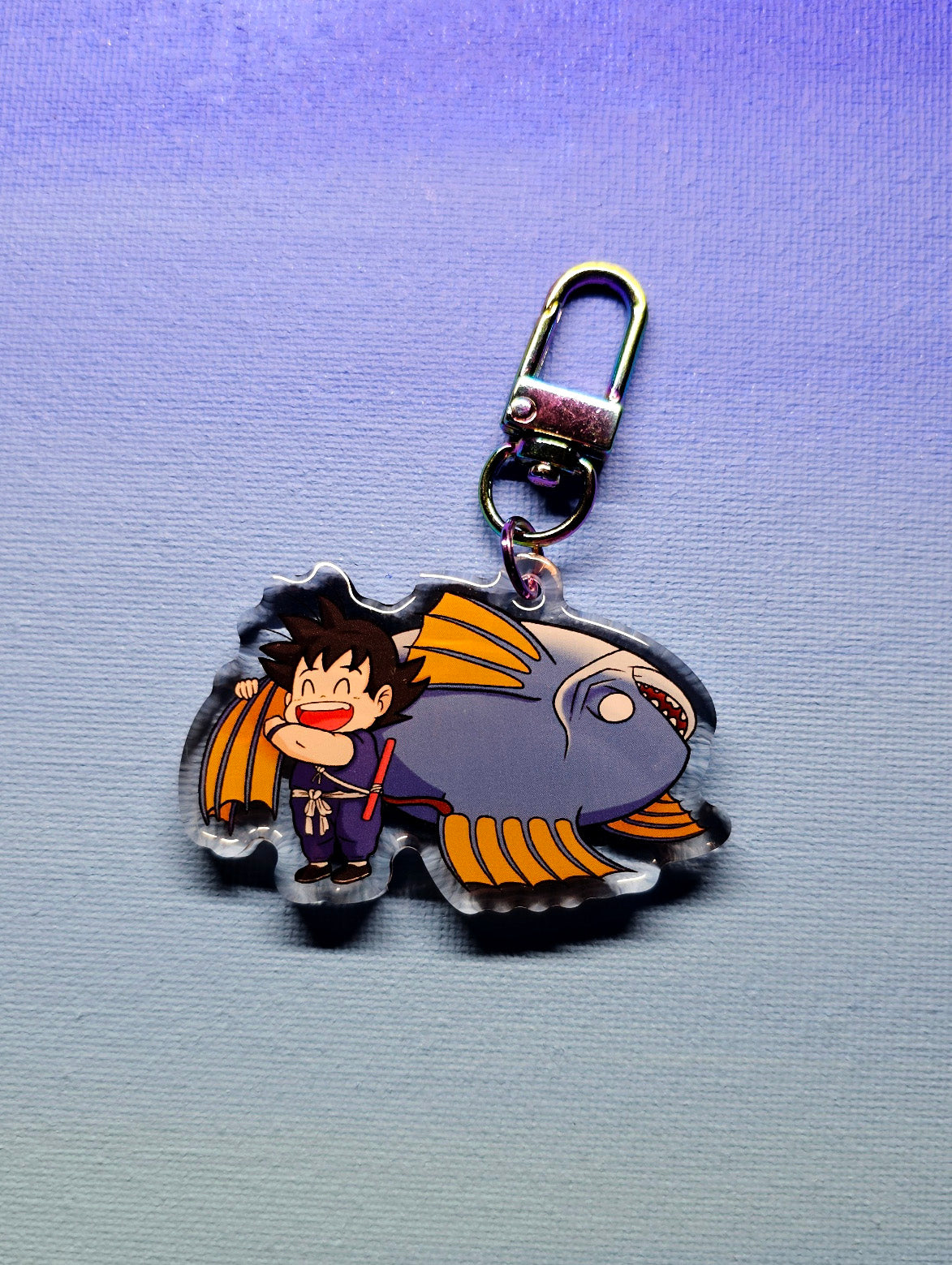 Double-Sided Kid Goku Fish Charm