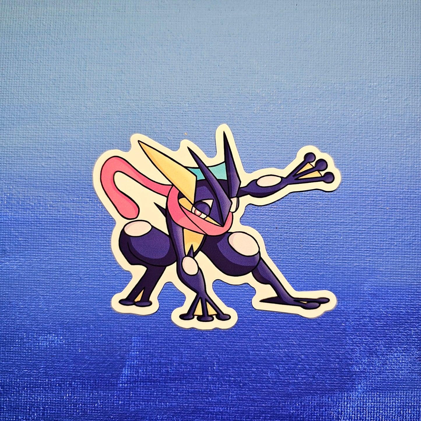 Greninja "Superhero" Pose Vinyl Sticker (3")
