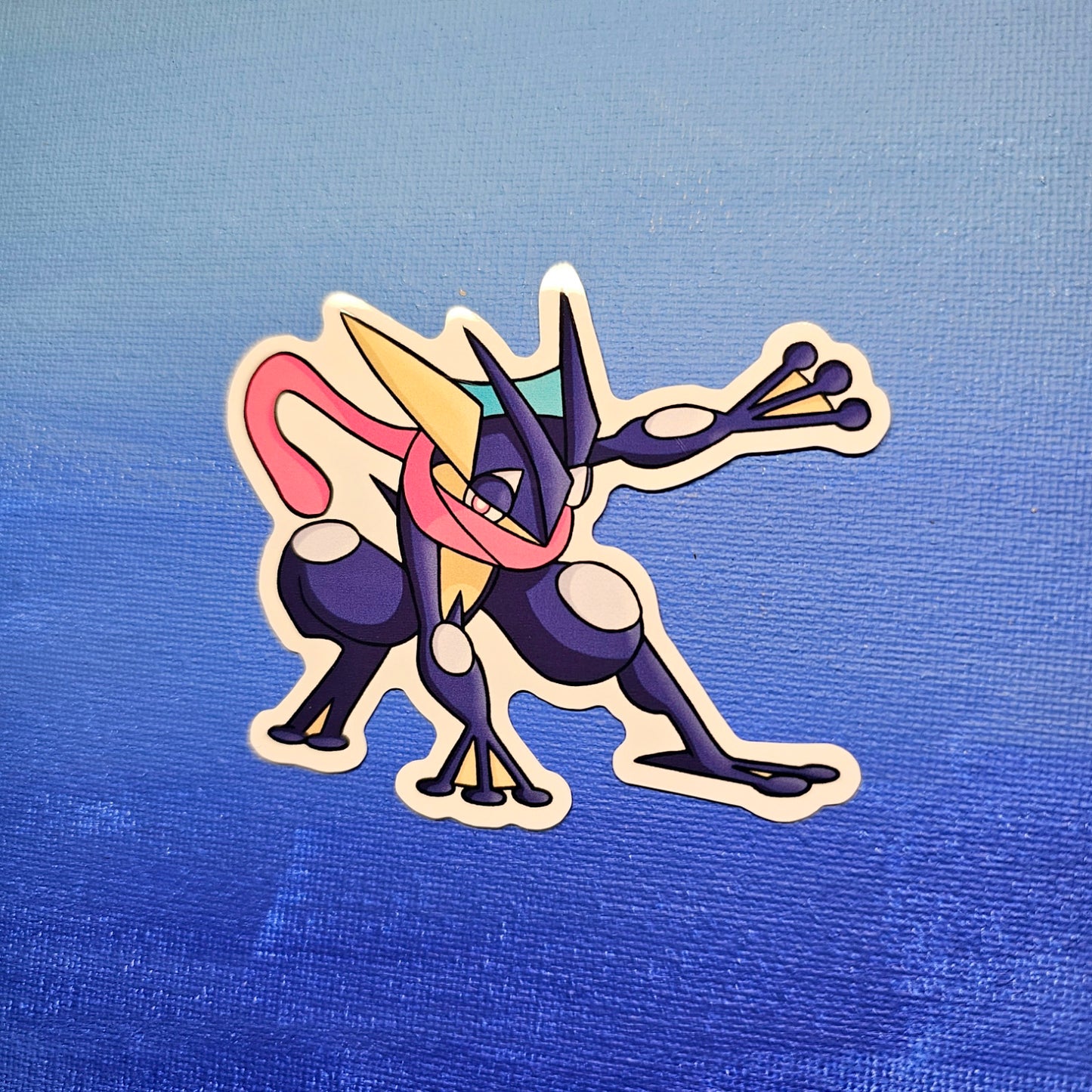 Greninja "Superhero" Pose Vinyl Sticker (3")