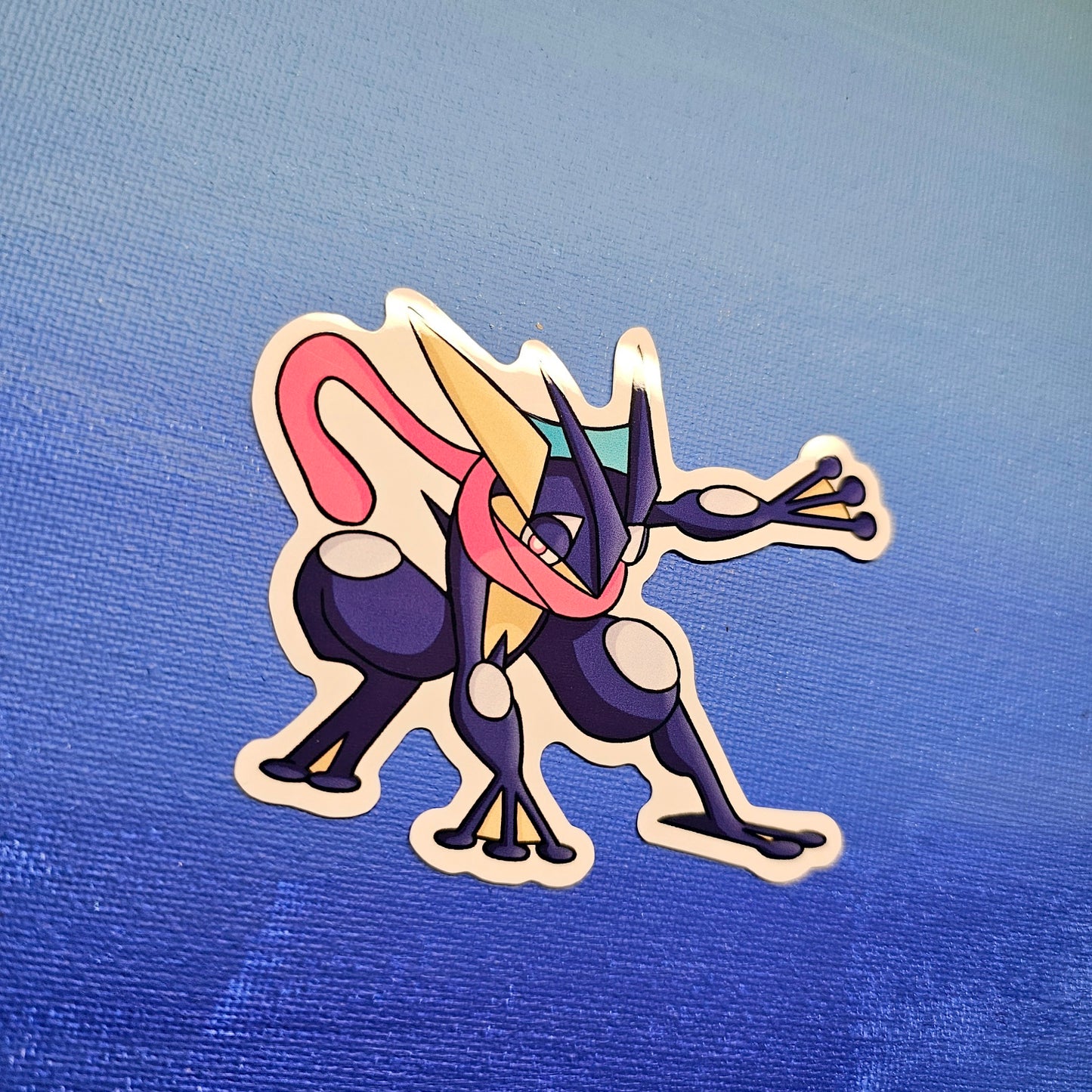 Greninja "Superhero" Pose Vinyl Sticker (3")