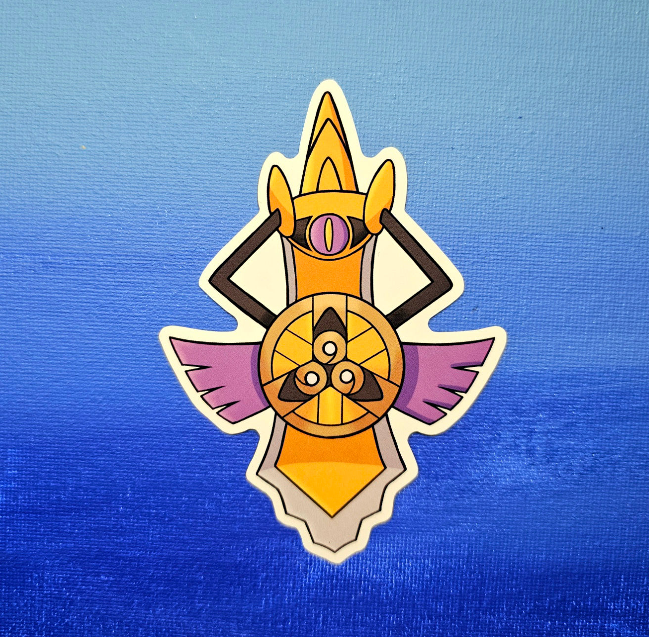 Aegislash Shield Forme Vinyl Sticker (3")