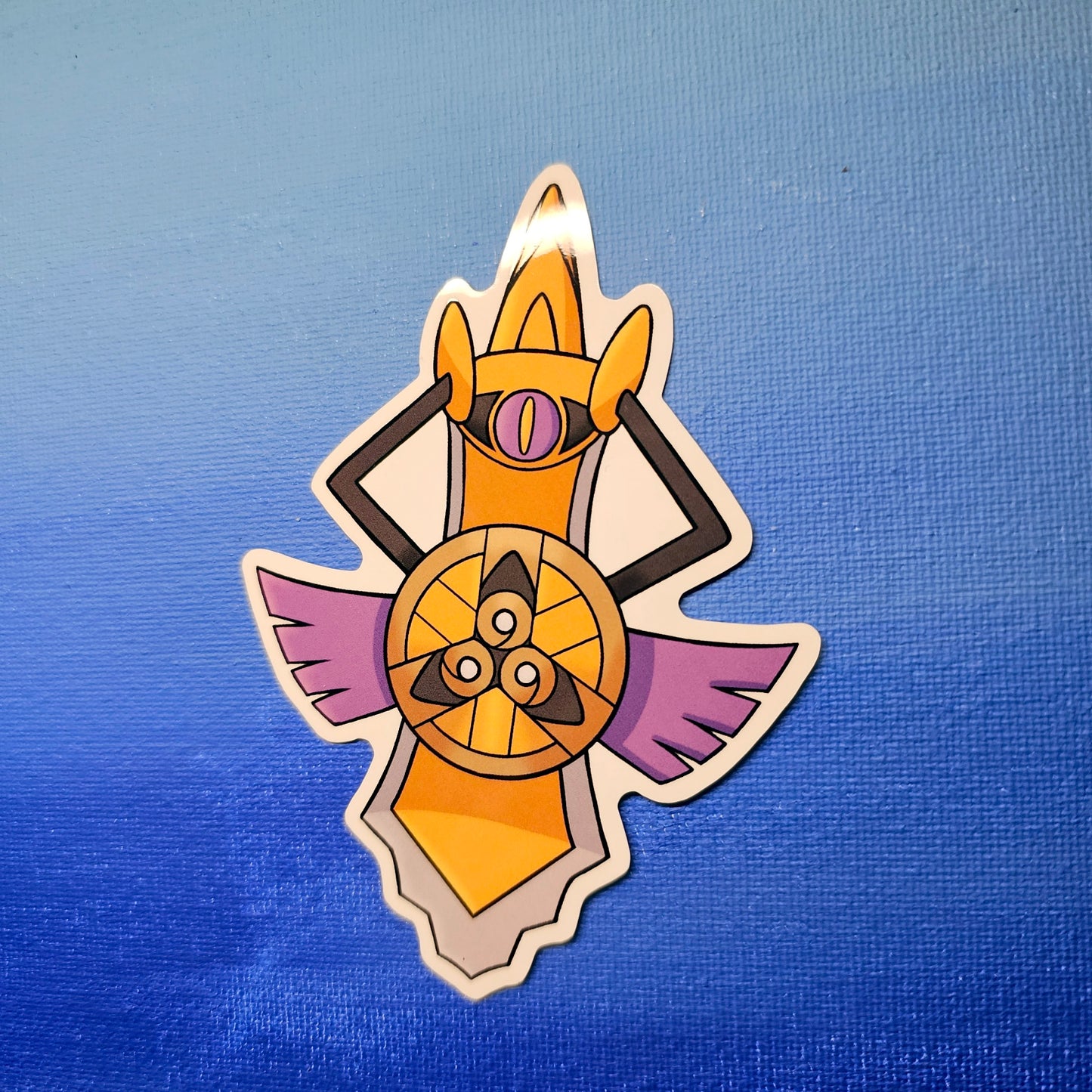 Aegislash Shield Forme Vinyl Sticker (3")