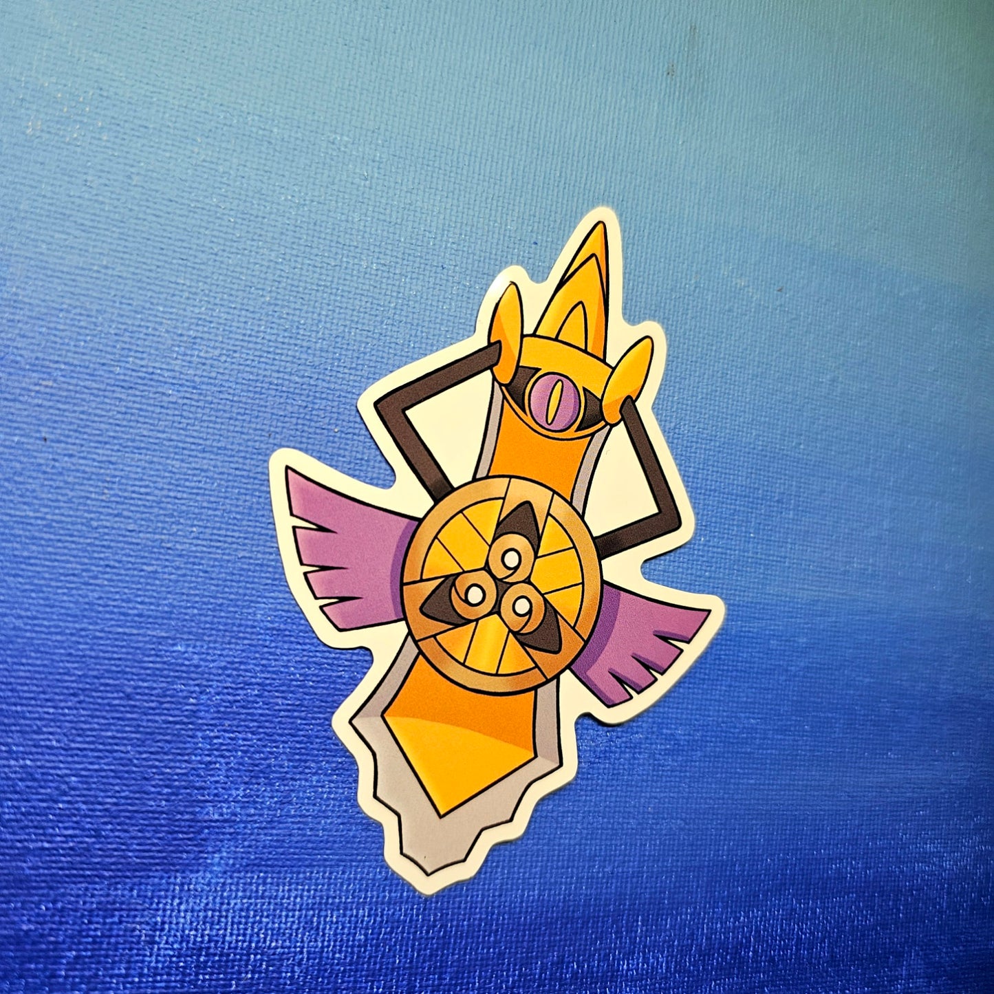 Aegislash Shield Forme Vinyl Sticker (3")