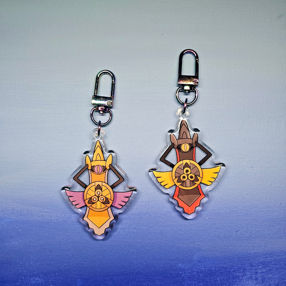 Double-Sided Acrylic Epoxy Shield Forme Aegislash Charm