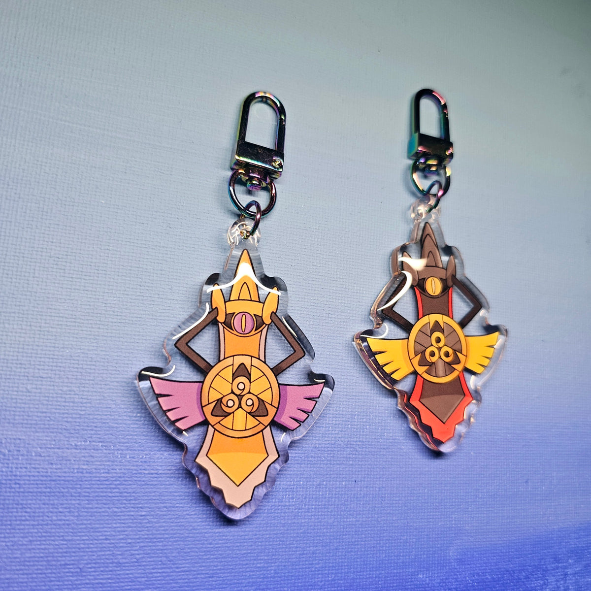 Double-Sided Acrylic Epoxy Shield Forme Aegislash Charm