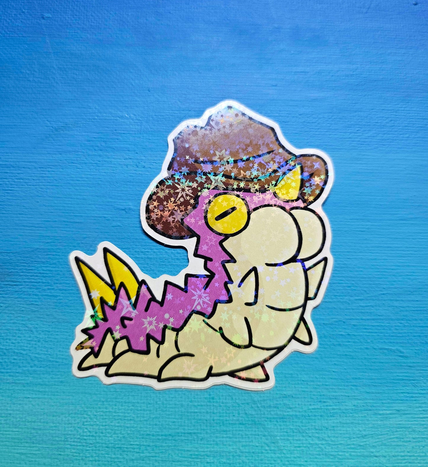 Shiny Holographic Cowboy Wurmple Sticker
